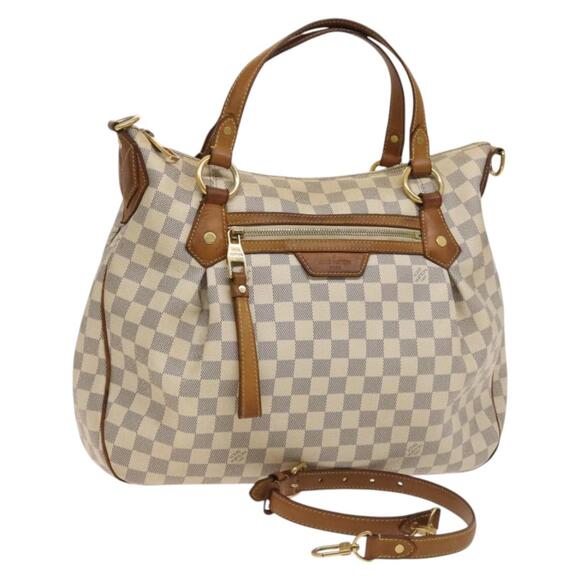 LOUIS VUITTON Damier Azur Evora MM Tote Bag N41133 - Picture 1 of 16
